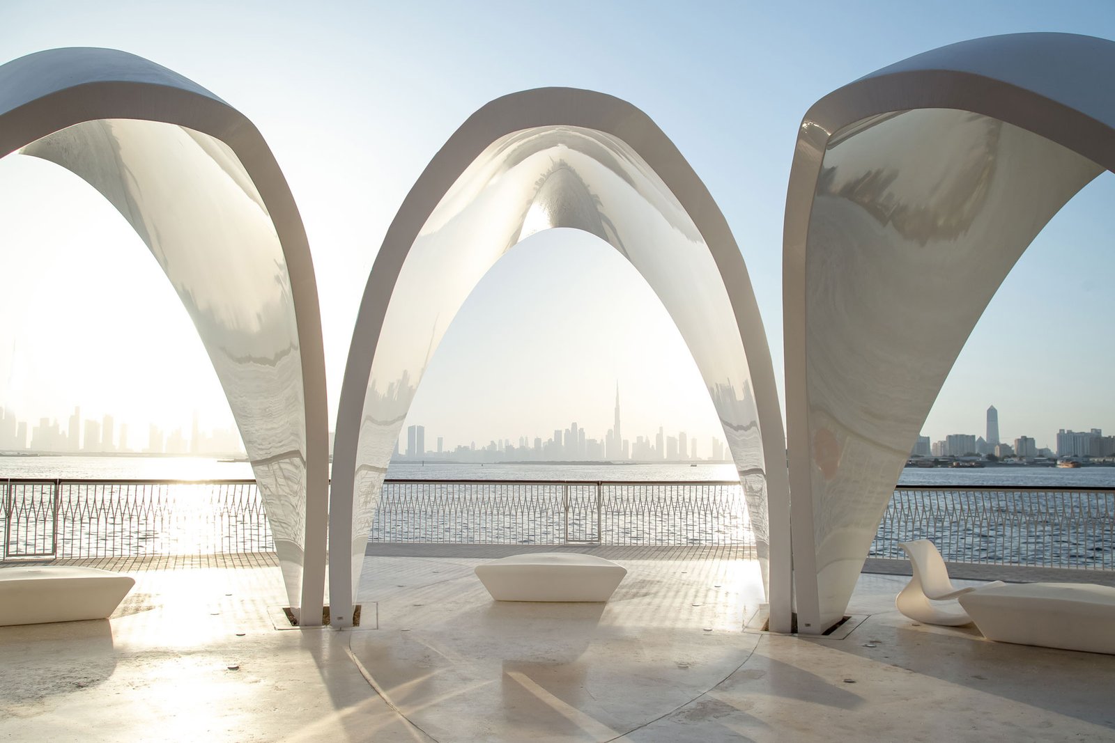 Sculptural waterfront architecture