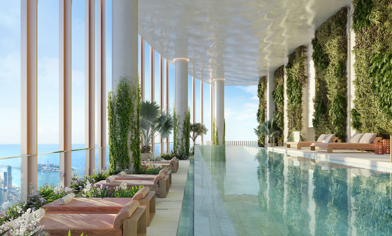 Six Senses Residences Dubai Marina by Select Group – Gallery 07 Six Senses Residences Dubai Marina Level 109 Horizon pool and skydeck