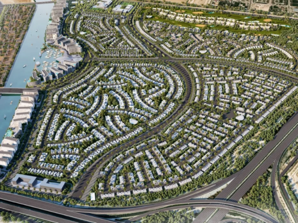 Sobha City Abu Dhabi by Sobha Realty masterplan aerial view