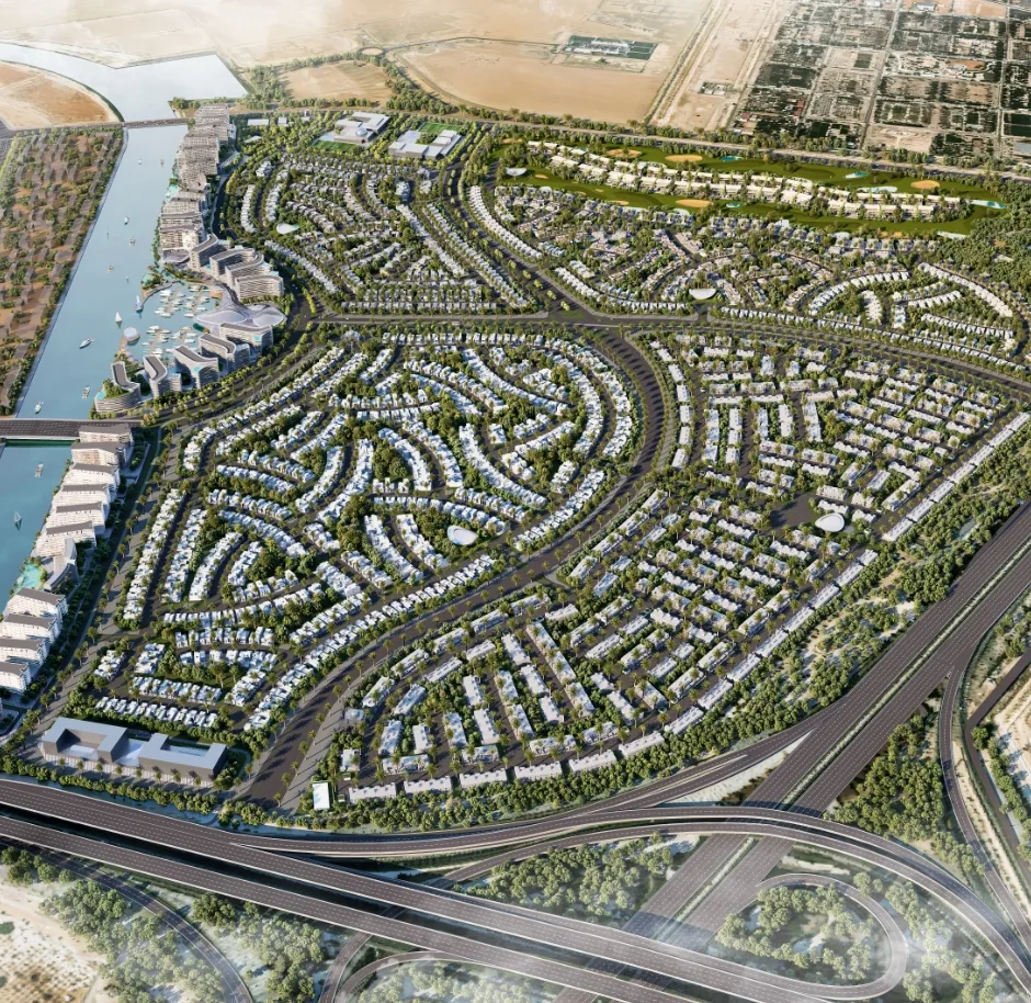 Sobha City Abu Dhabi by Sobha Realty – Featured Image Sobha City Abu Dhabi by Sobha Realty masterplan aerial view