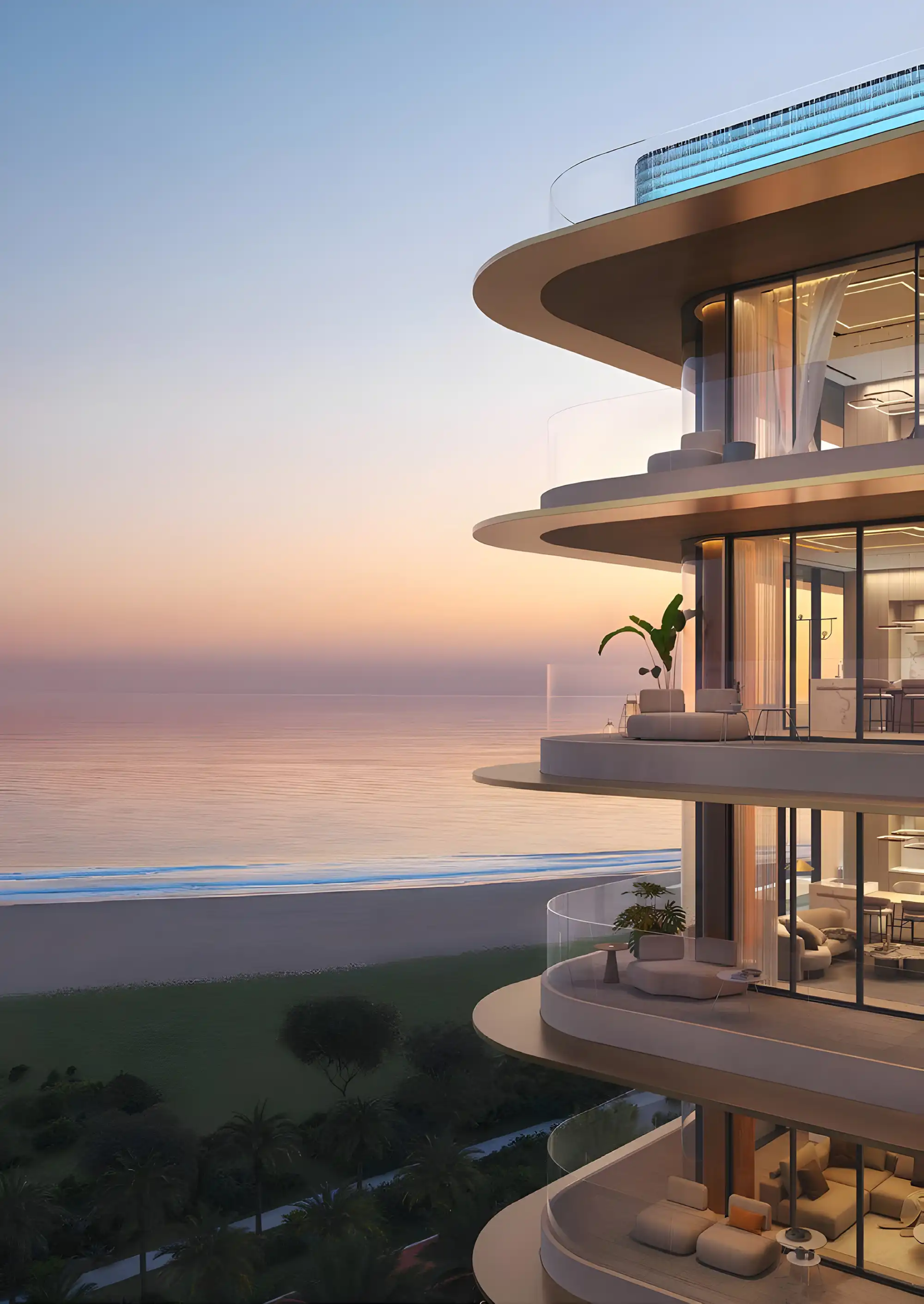 Soleva Beach Residences at Al Marjan Island – Featured Image Soleva Beach Residences at Al Marjan Island beachfront exterior with sea-facing balconies